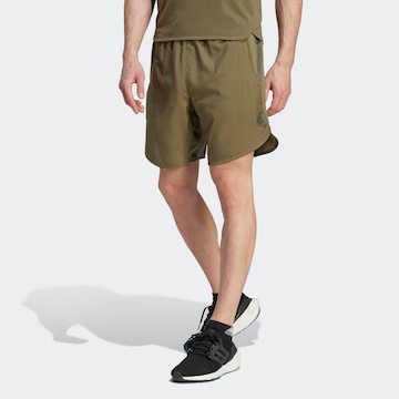 Regular Pantalon de sport 'Designed for Training' ADIDAS SPORTSWEAR en vert : devant