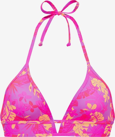 VENICE BEACH Bikini top in 65/A/B in Neon yellow / Lilac / Orange, Item view