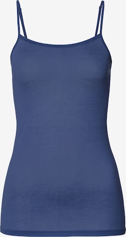 Hanro Spaghettitop ' Ultralight ' in Blau: Vorderseite