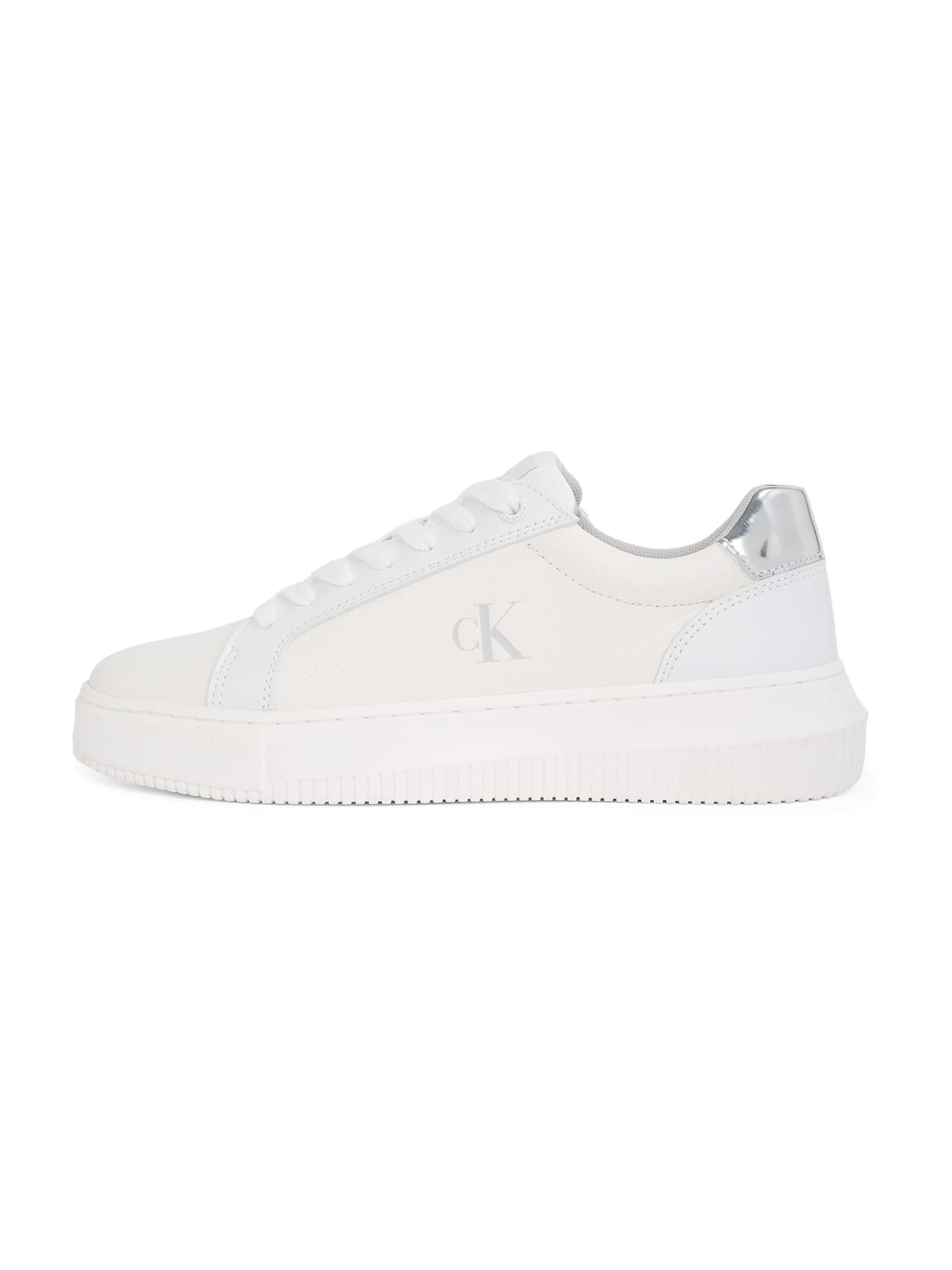 Sneaker bassa di Calvin Klein in bianco: frontale