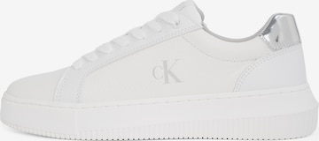 Baskets basses Calvin Klein en blanc : devant