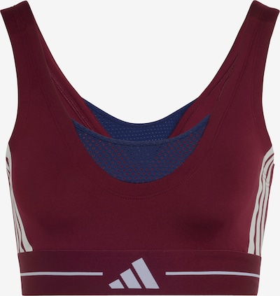 ADIDAS PERFORMANCE Urheilurintaliivit 'Hyperglam' koossa XS värissä tummansininen / burgundin punainen / valkoinen, Tuotenäkymä