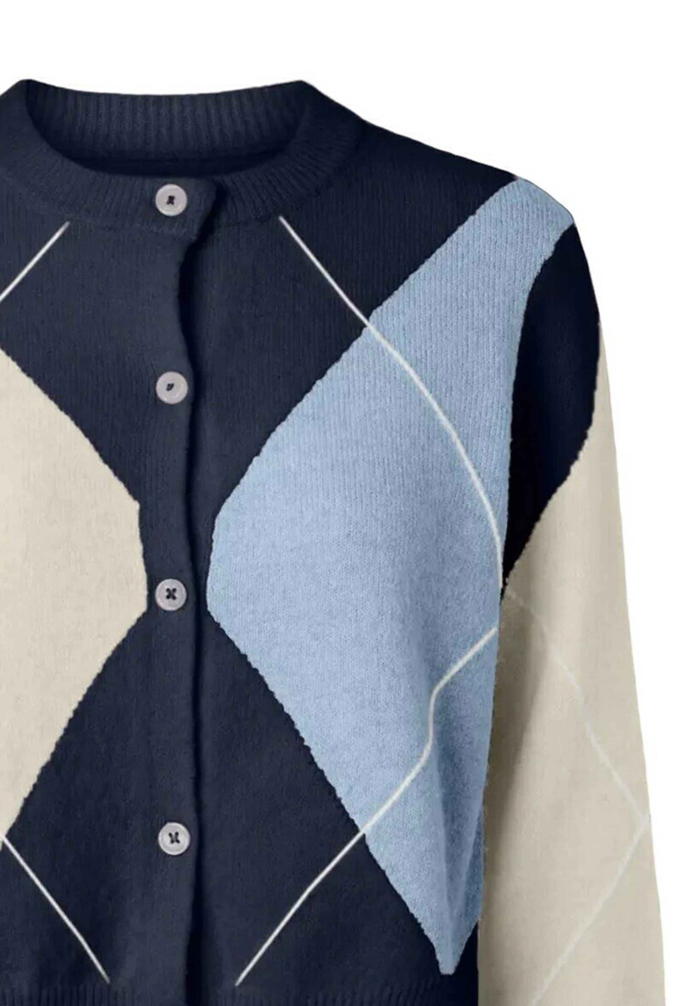 PIECES Knit Cardigan 'PCSALLY' in Blue