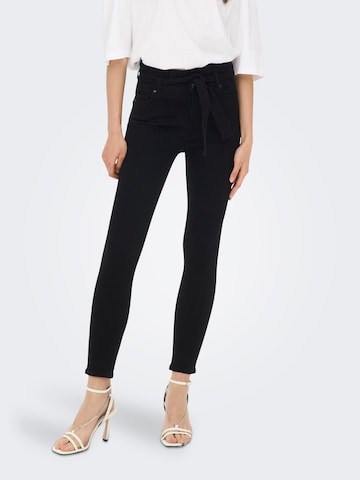 ONLY Skinny Jeans 'HUSH' in Black: front