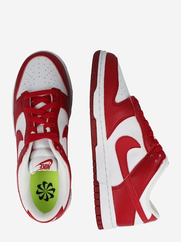 Nike Sportswear Rövid szárú sportcipők 'DUNK LOW NEXT NATURE' - piros