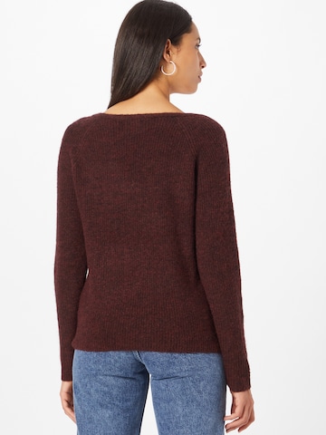 PIECES - Pullover 'Ellen' em vermelho