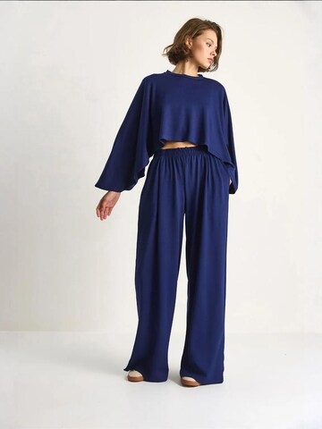 Bianco Lucci - Calças de fato em azul