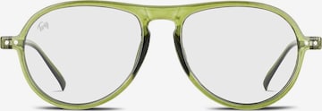 TWIG Concept Milano Glasses 'Thiele BlueLight' in Green: front