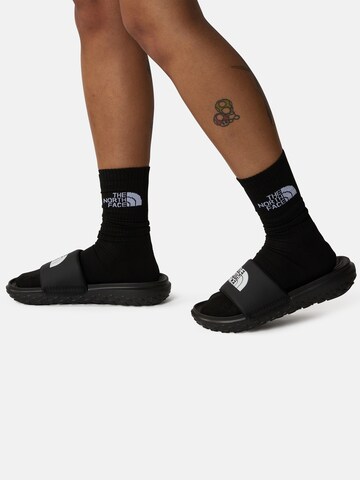 THE NORTH FACE - Zapatos abiertos 'W NEVER STOP CUSH SLIDE' en negro: frente