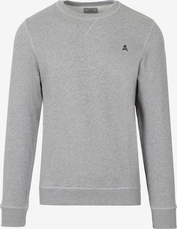 Sweat-shirt Scalpers en gris : devant