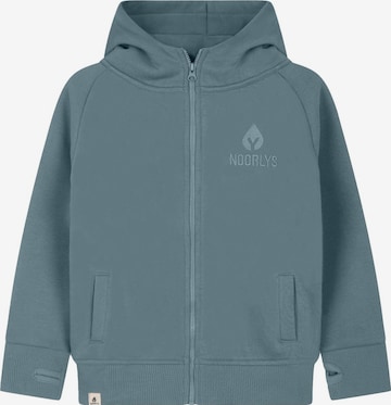 NOORLYS Zip-Up Hoodie 'BUUG' in Blue: front