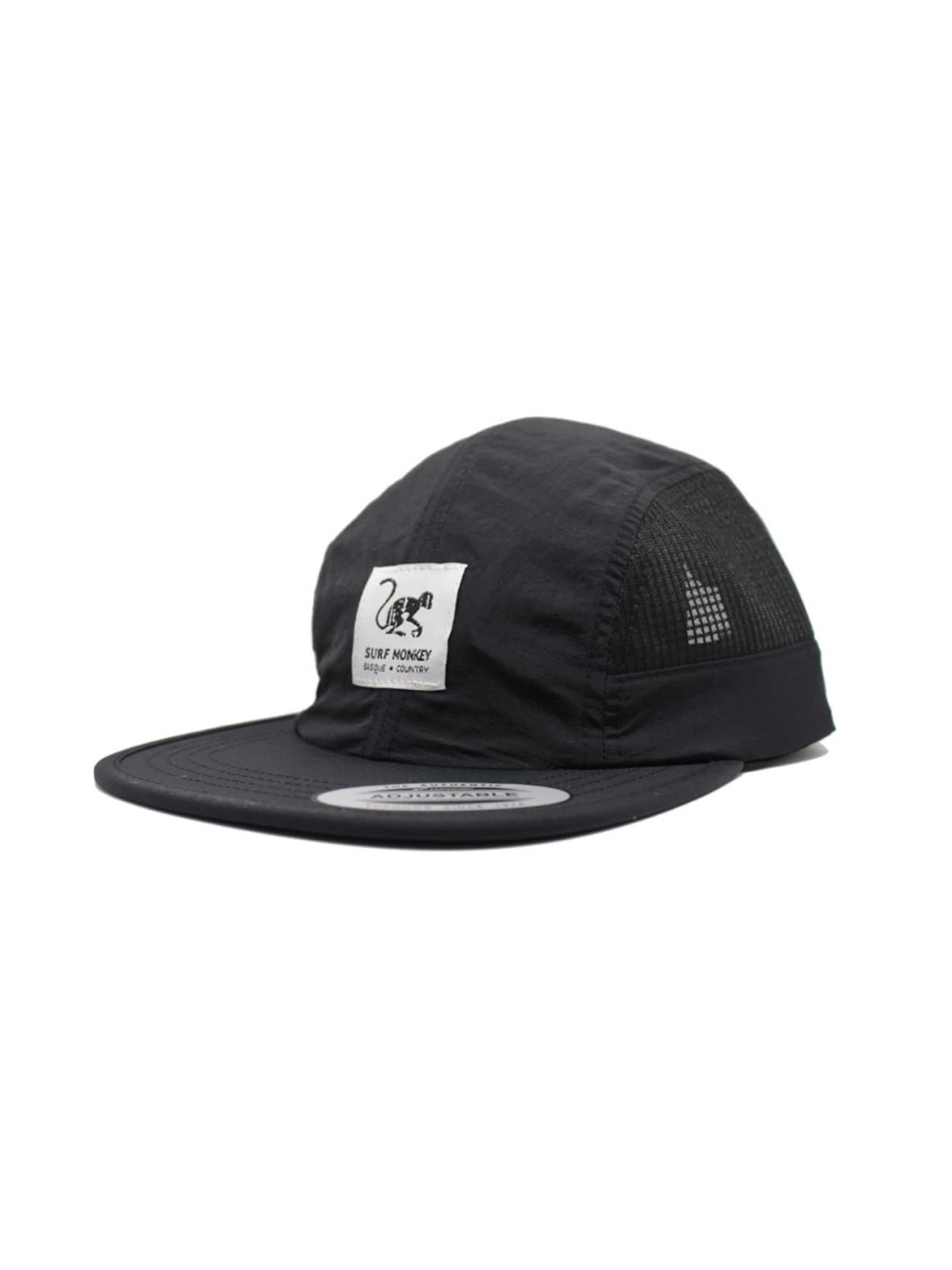 Casquette de sport 'Laufmütze' Surf Monkey en noir : devant