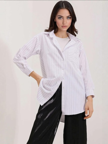 Chemisier Bigdart en blanc : devant