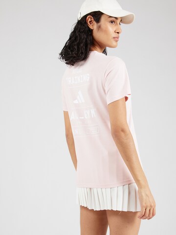 T-shirt fonctionnel 'TR CAT G T' ADIDAS PERFORMANCE en rose