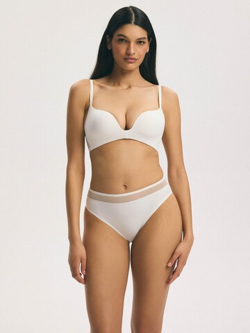 Push-up Reggiseno 'Push-up-BH Basic, ohne Bügel, Plunge-Dekolleté' di ESOTIQ in beige