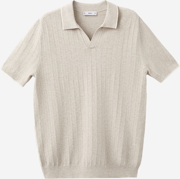 MANGO MAN Svetr 'TIP' – béžová: přední strana