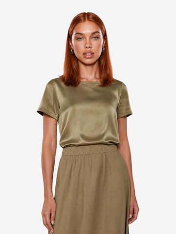 I AM Shirt 'Top Viscosa Satinato 1951V39' in Goud: voorkant