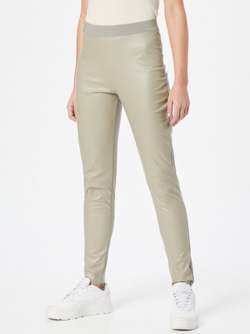 Karo Kauer Skinny Leggings in Green: front