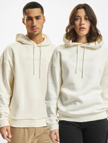 DEF Sweatshirt 'Definitely' i hvit: forside