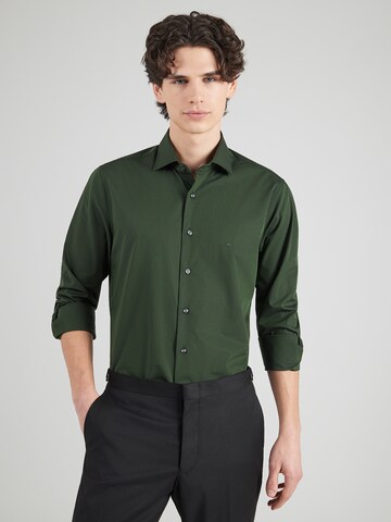 Michael Kors Slim Fit Hemd in Grün: Vorderseite