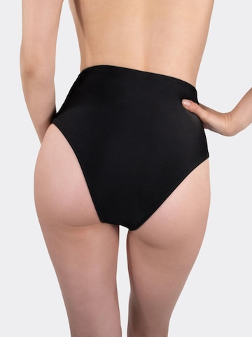 MYLILY Bikini Bottoms 'Bikini Hose High Waist mit Raffung' in Black