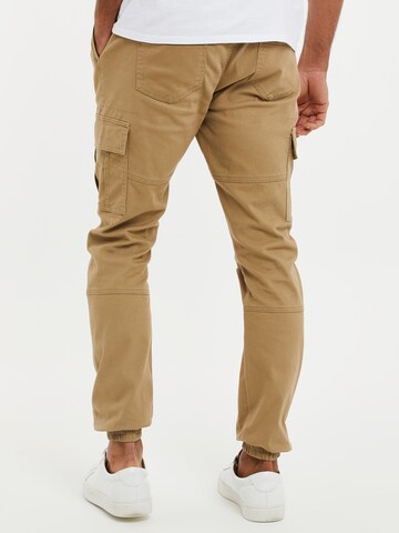 Threadbare Slimfit Cargobroek 'Bloomfield' in Bruin