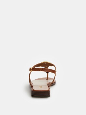 GUESS T-bar sandals 'MIRY' in Brown