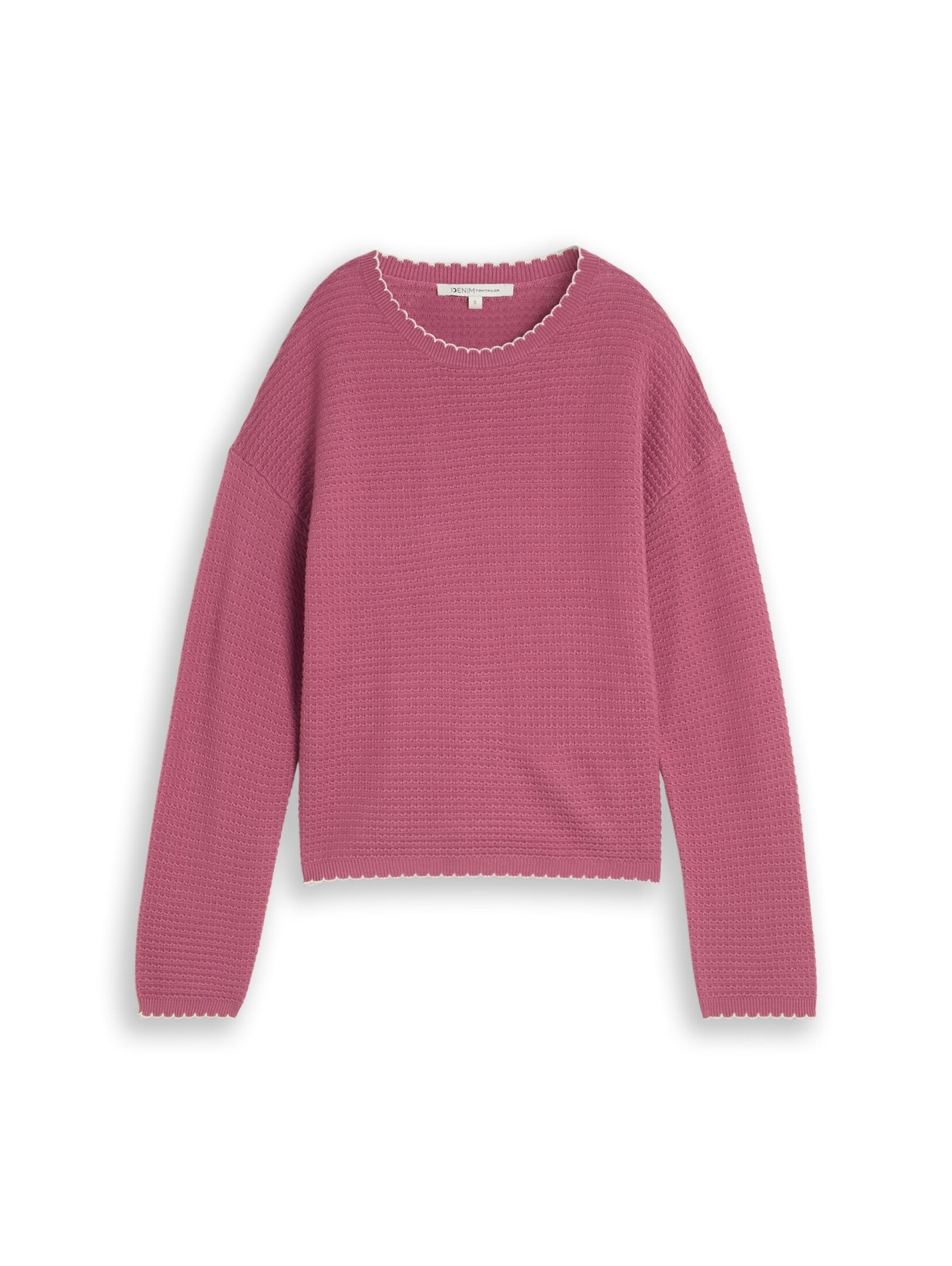 TOM TAILOR DENIM Sweater in Pink: front