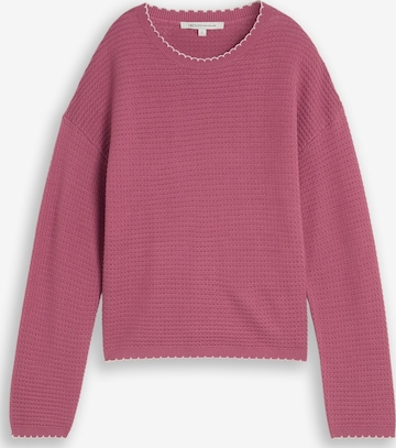 TOM TAILOR DENIM Sweater in Pink: front
