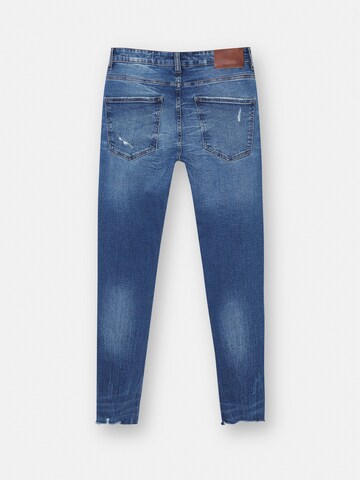 Coupe slim Jean Pull&Bear en bleu