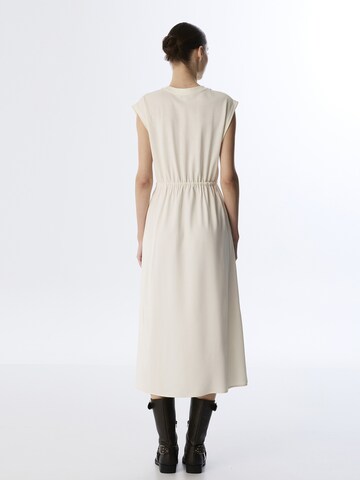 Twist Dress in Beige