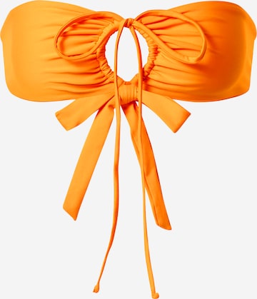A LOT LESS Bandeau Bikinitop 'Sally' in Oranje: voorkant