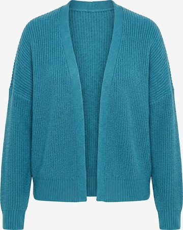 Ulla Popken Strickjacke in Blau: Vorderseite