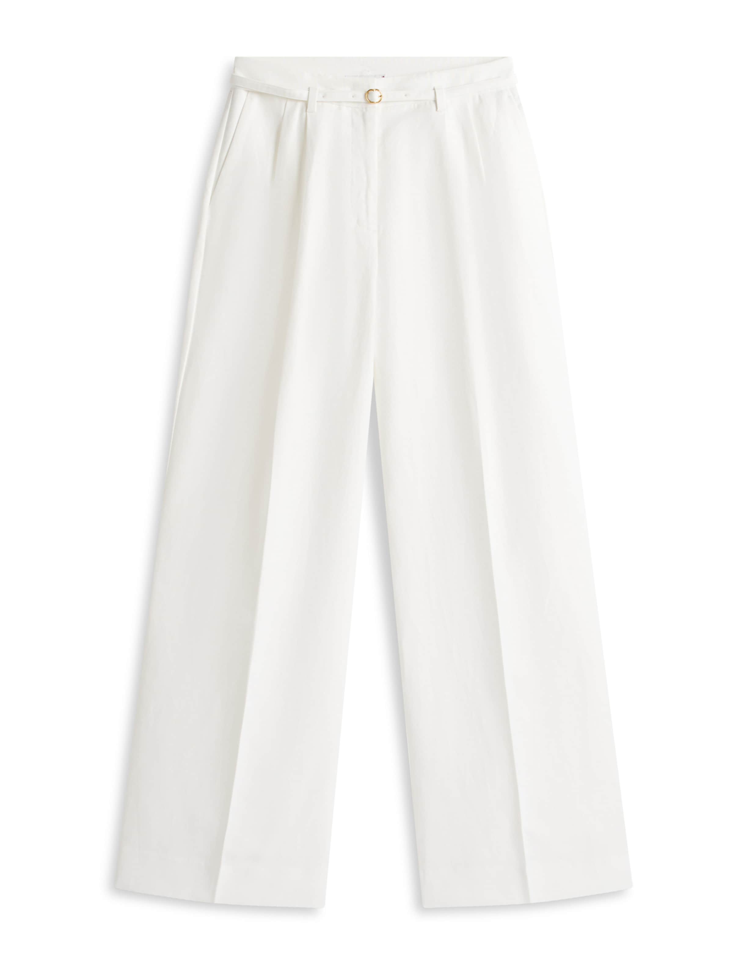 Pantalon à pince TOMMY HILFIGER en blanc : devant