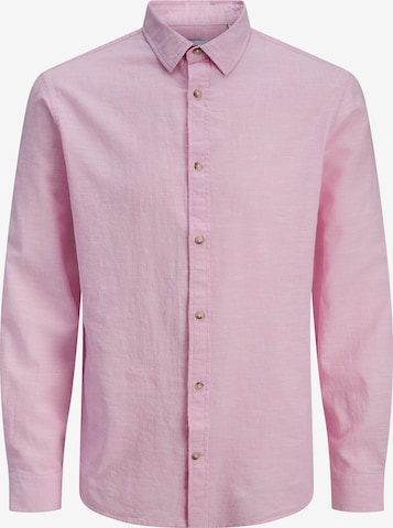 JACK & JONES Button Up Shirt 'JJESummer' in Pink: front