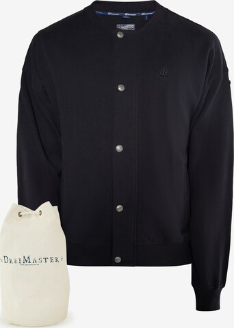 DreiMaster Vintage Zip-Up Hoodie in Black: front