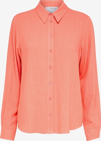 Camicia da donna 'Viva' di SELECTED FEMME in arancione: frontale