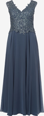 Luxuar Fashion Evening Dress in Blue: front