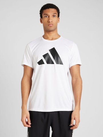 ADIDAS PERFORMANCE Koszulka funkcyjna 'RUN IT' w kolorze biały: przód