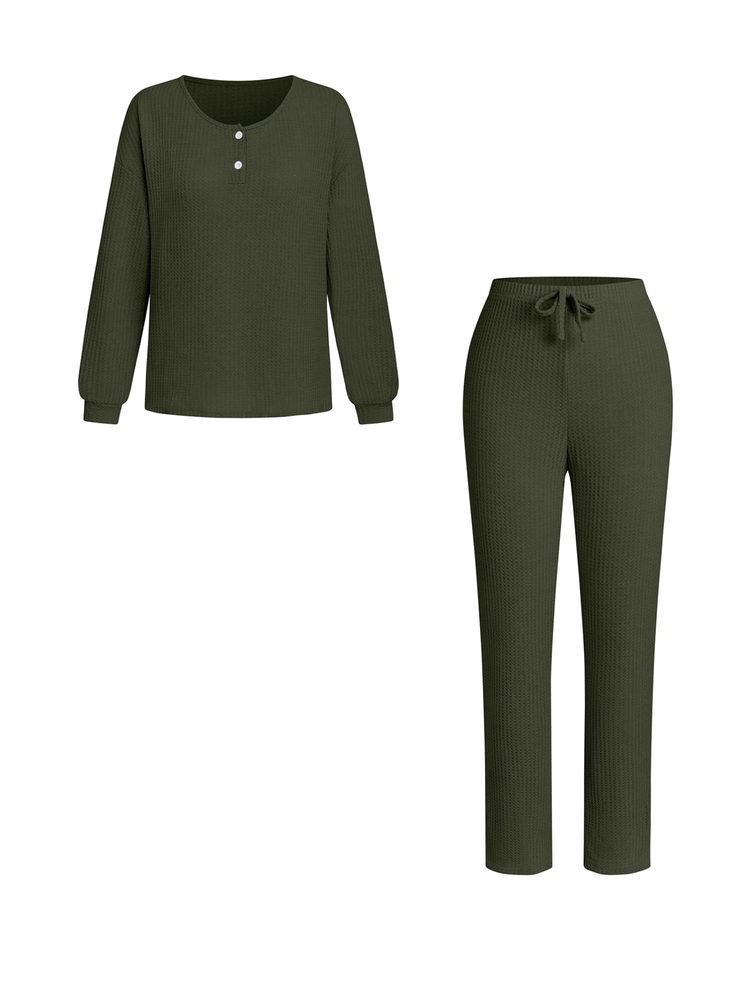 Cupshe Pajama 'CAA10A4L002RR' in Green: front