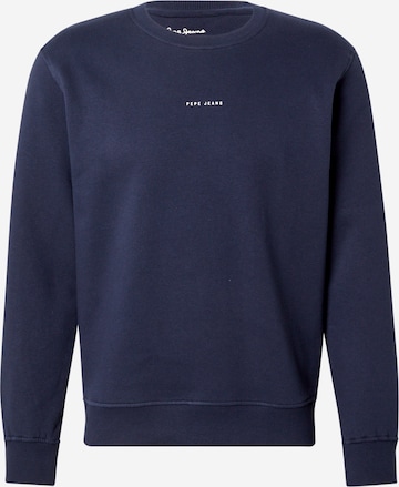 Pepe Jeans Sweatshirt in Blauw: voorkant
