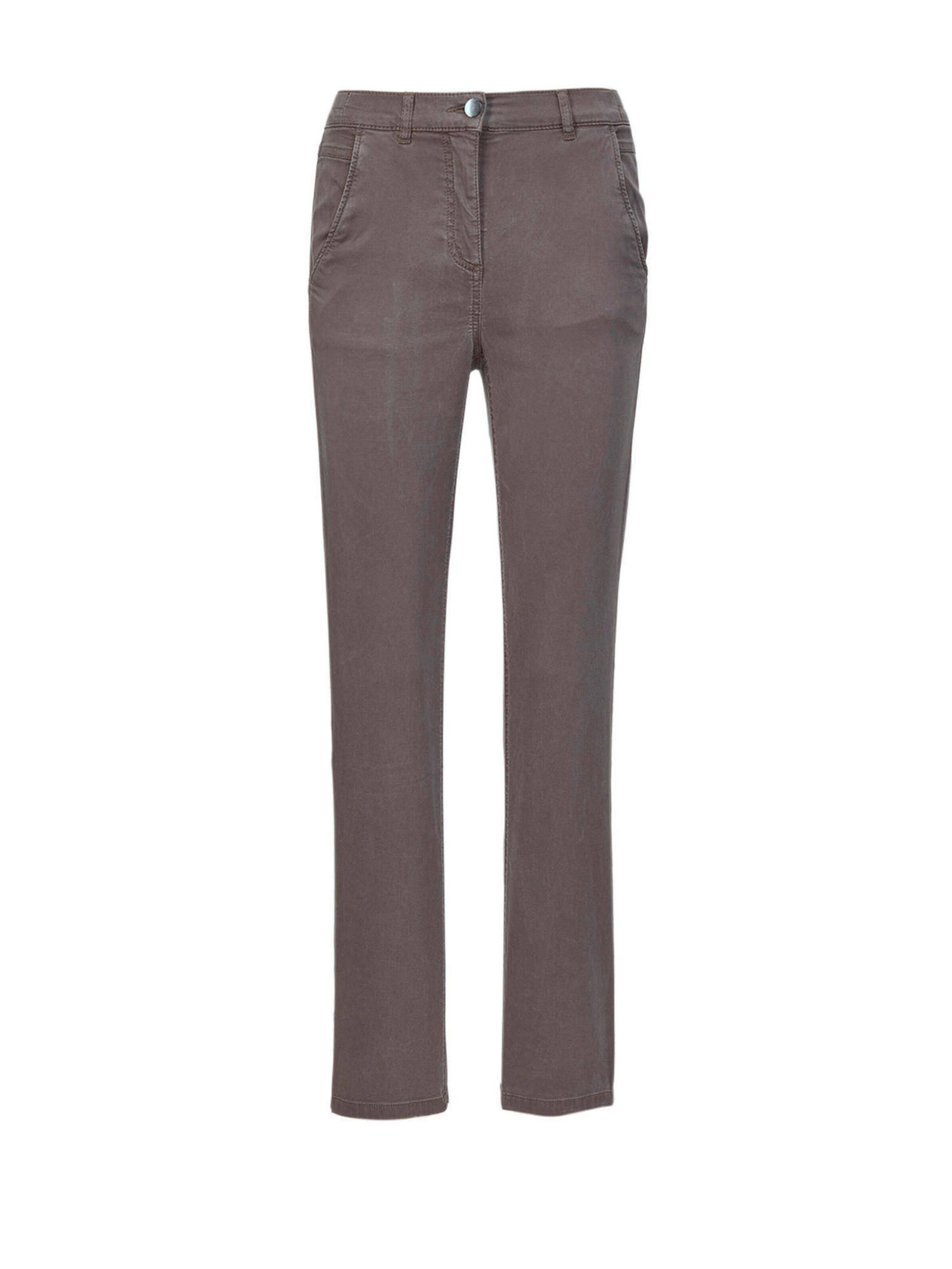 Coupe slim Pantalon Goldner en marron : devant