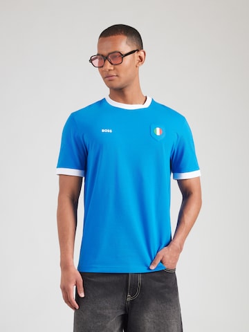 T-Shirt BOSS en bleu : devant