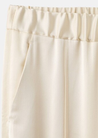 MANGO Wide Leg Hose 'Berlin' in Beige