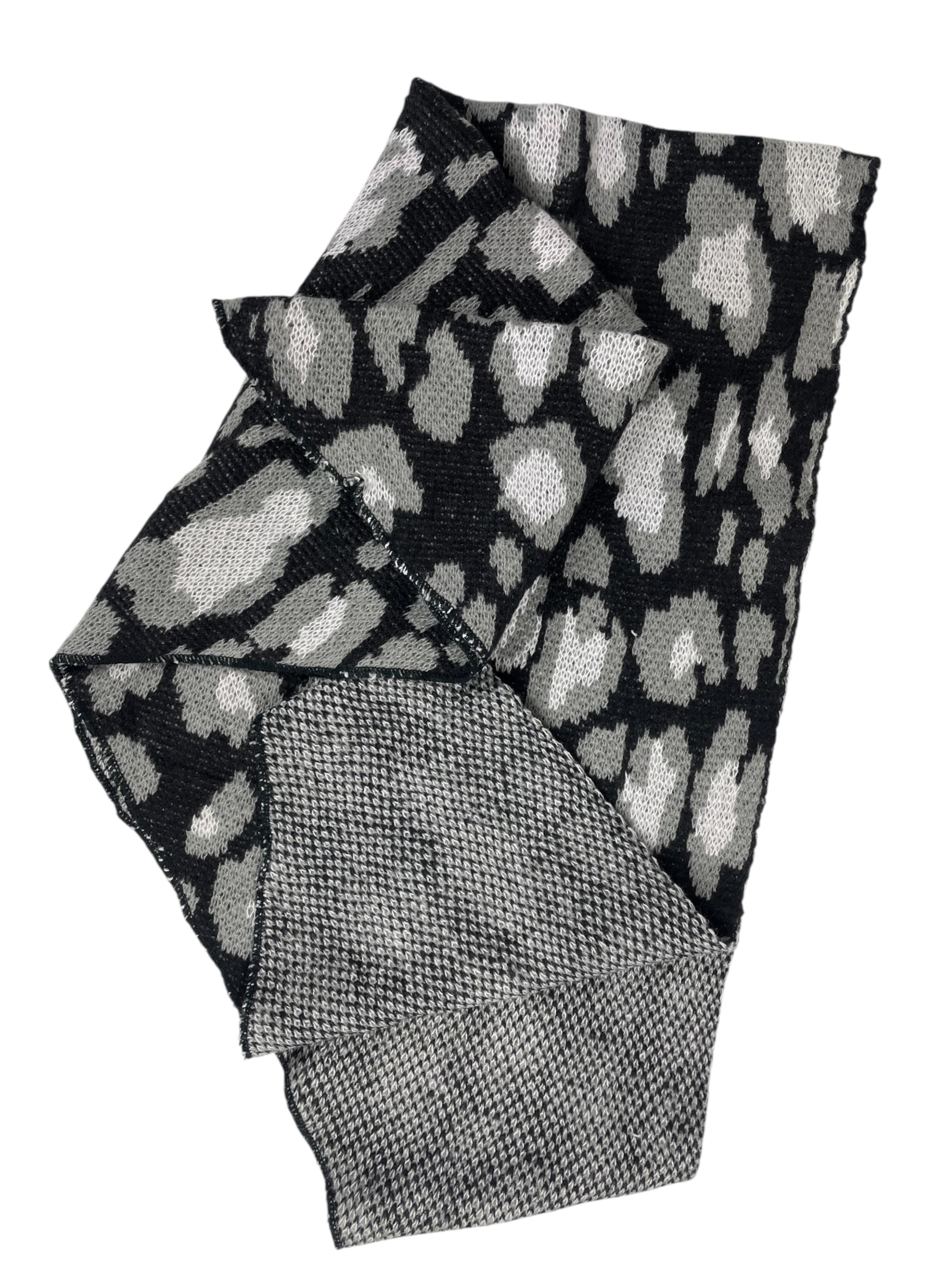 Écharpe 'Leopard' Kumixi en noir