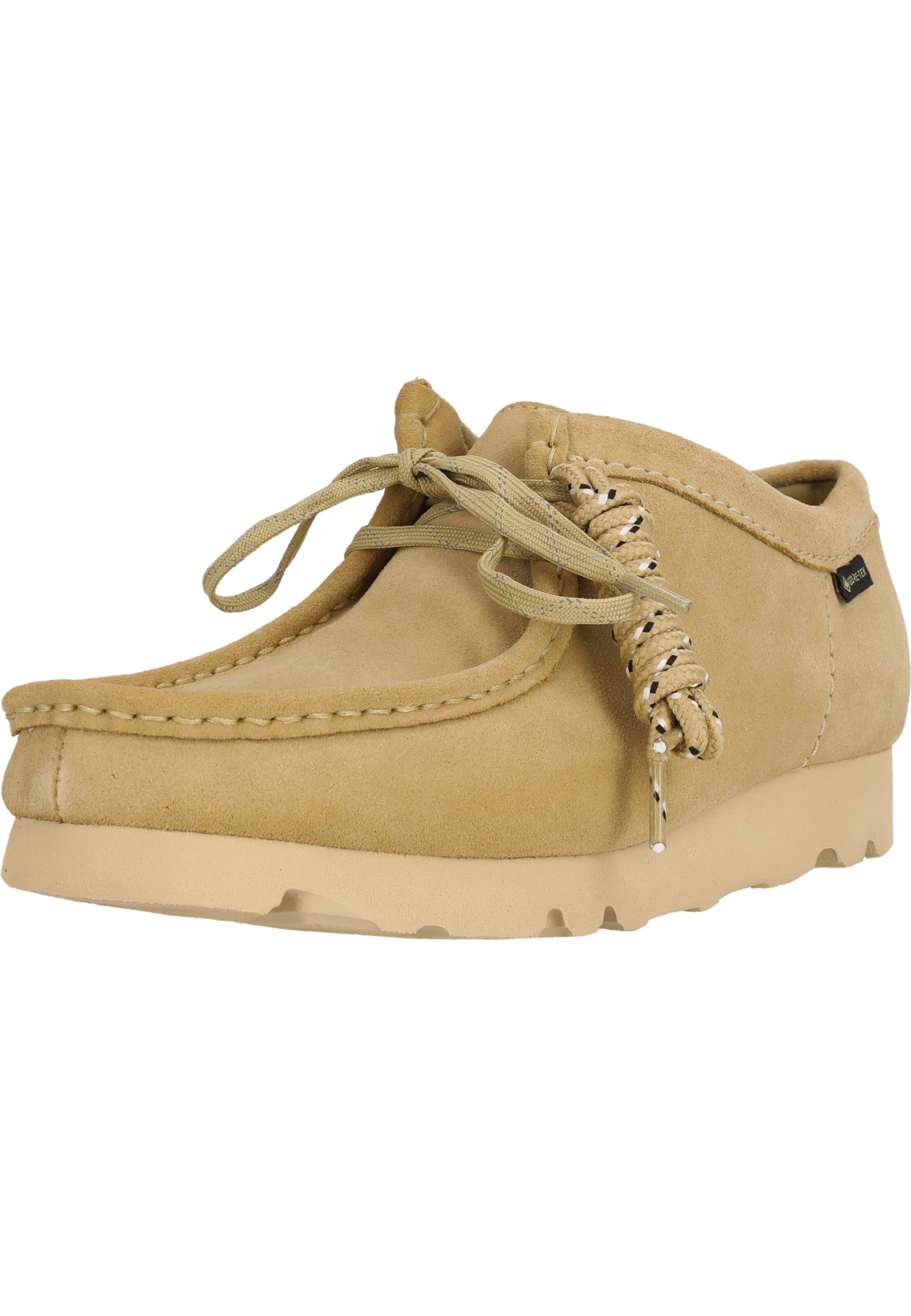 CLARKS Schnürschuhe 'WallabeeGTX' in Beige: Vorderseite