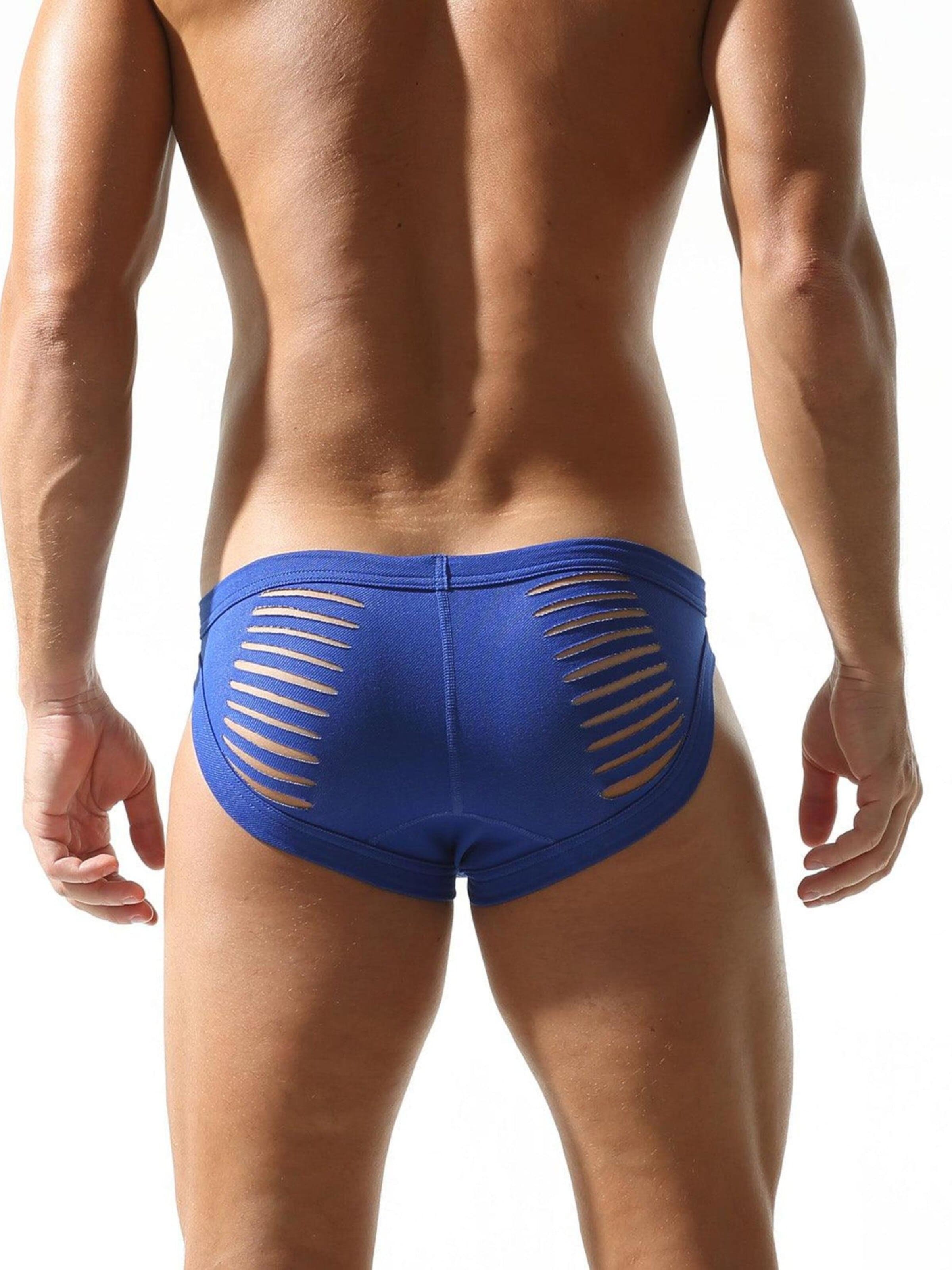 TAUWELL Slip 'Ripped'‌‌‌ in Blau