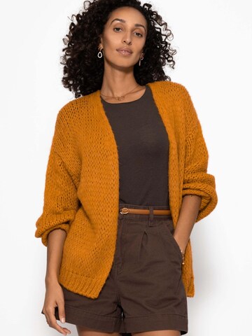 SASSYCLASSY Oversized Cardigan in Yellow: front