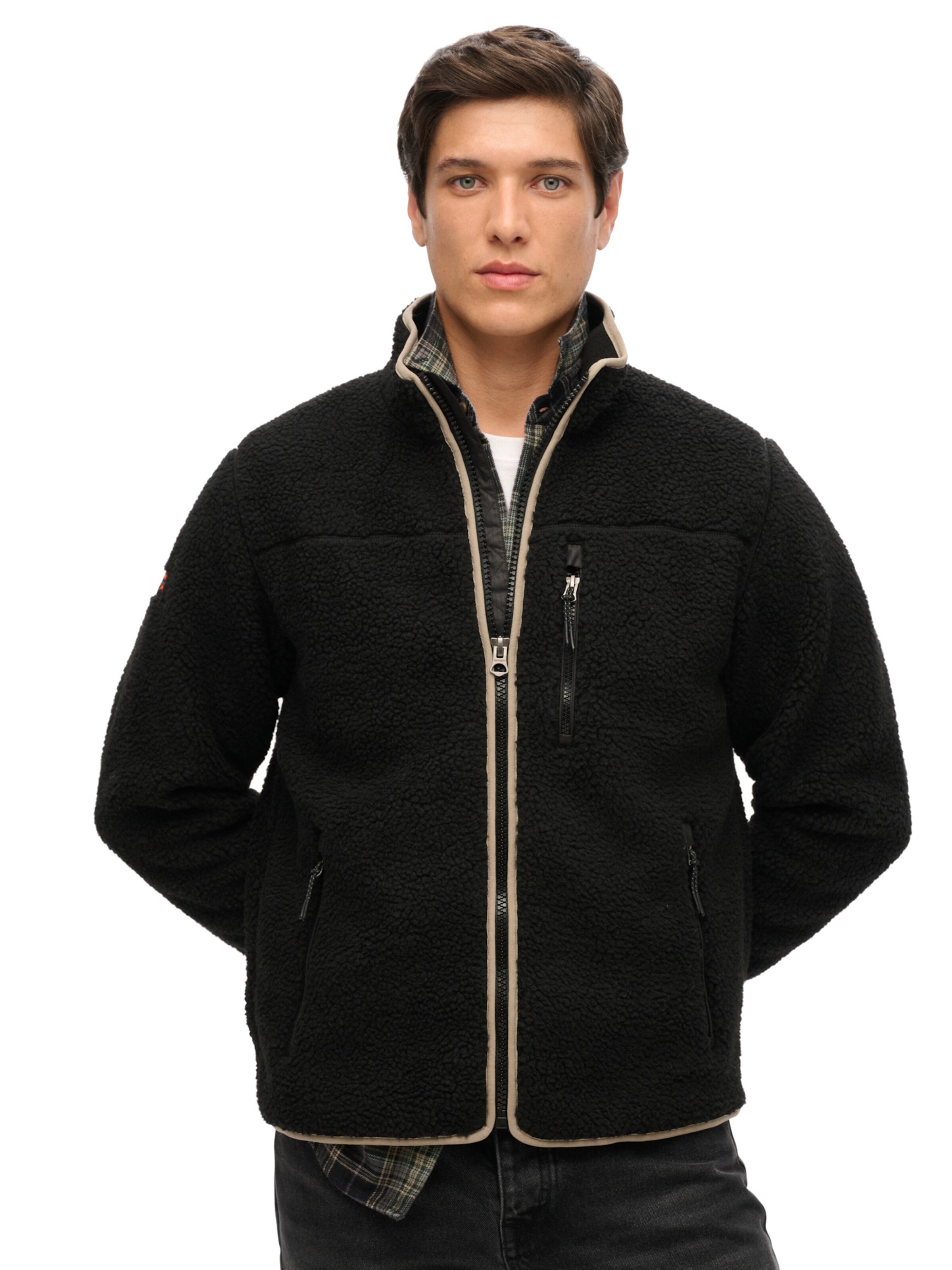 Veste en polaire Superdry en noir