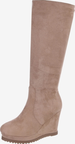 Ital-Design Stiefel in Braun: Vorderseite